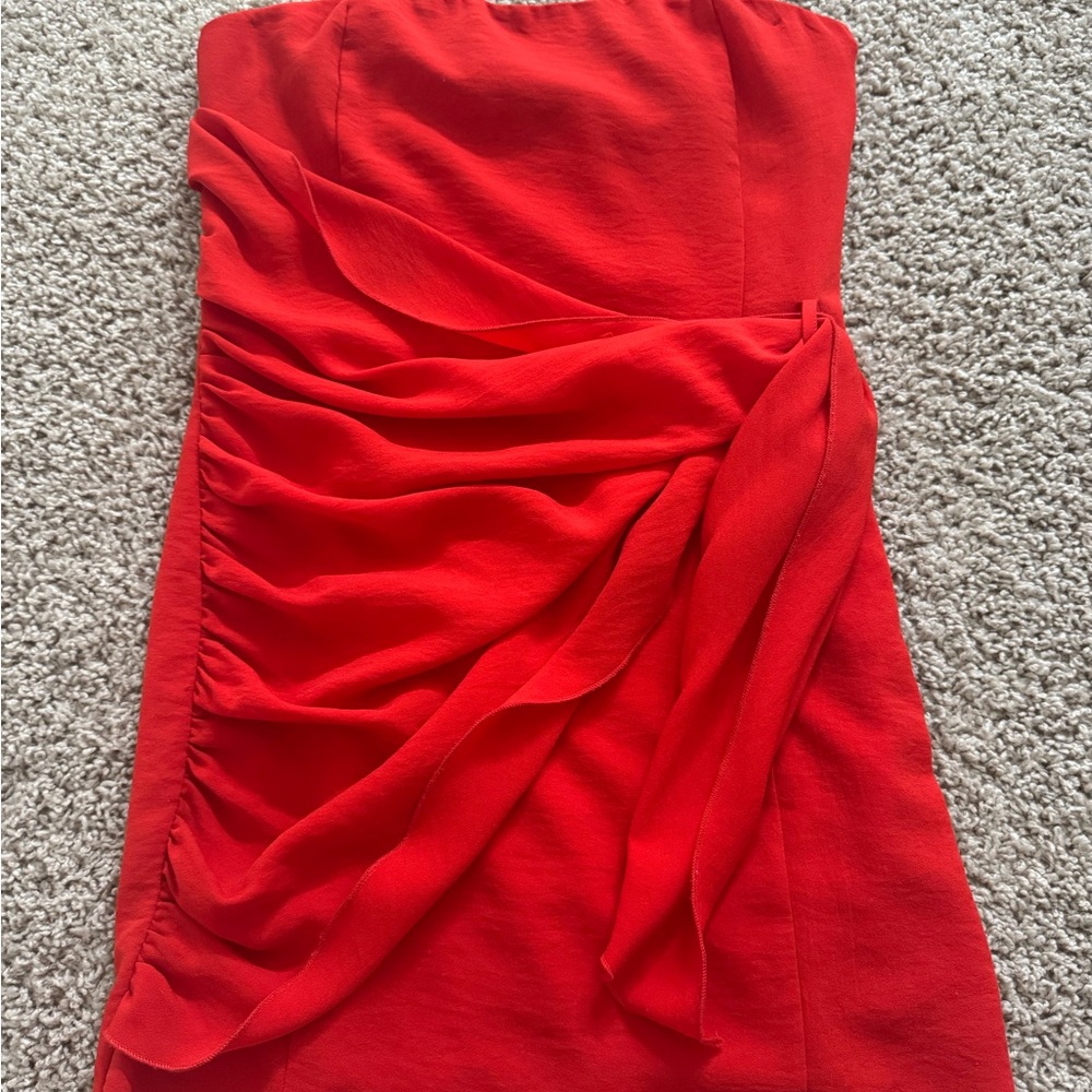Superdown Red Strapless Mini Dress